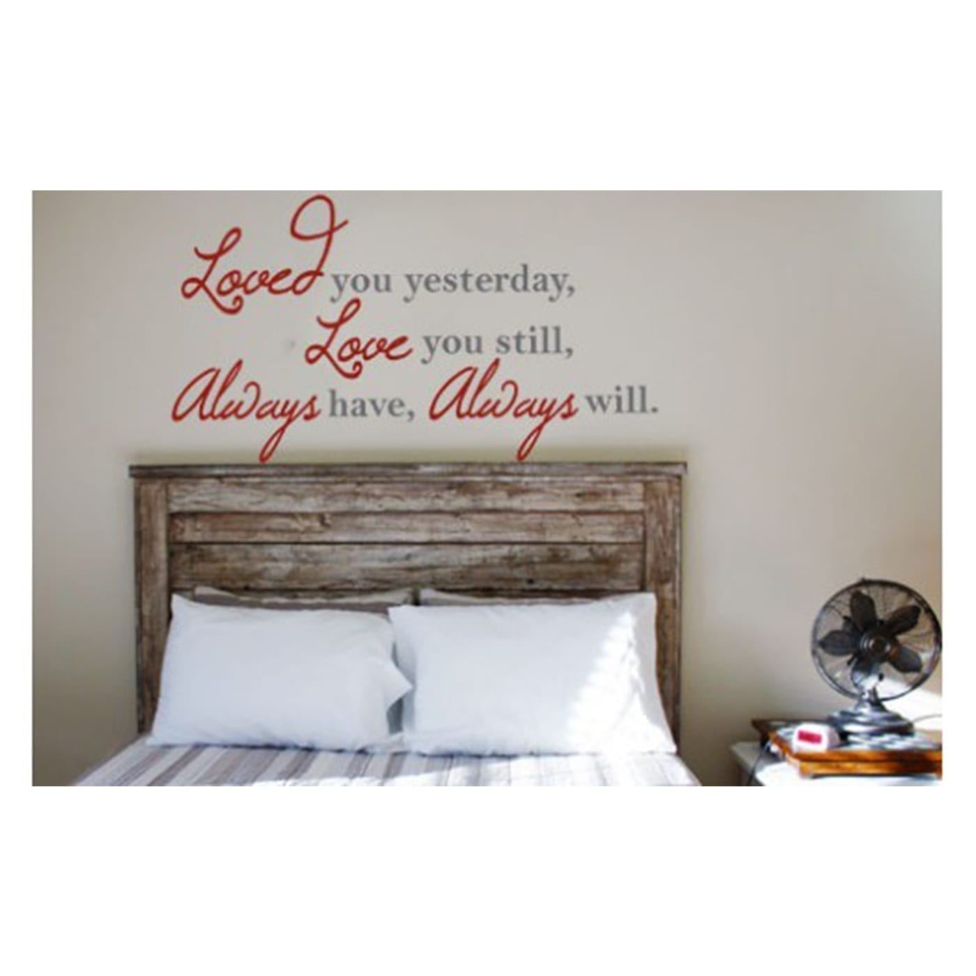 Loved you... Vinyl Wall Poetry