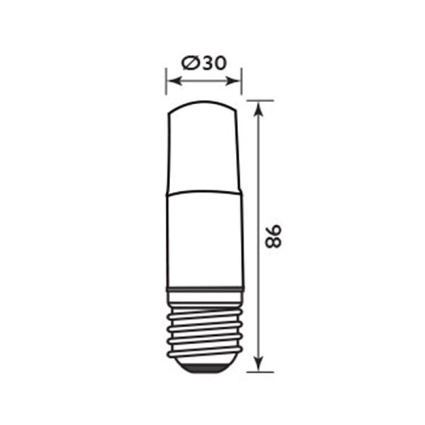 Radiant LED0094 Frosted Stick Lamp - Image 2