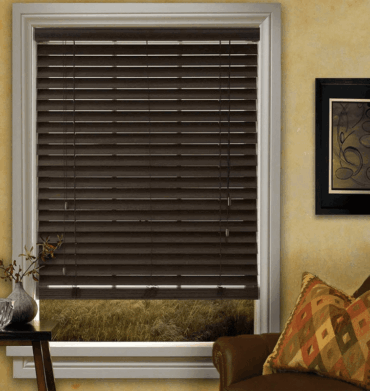 50mm PVC Faux Wood Blind 100x120cm