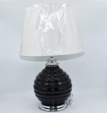 VITO LIGHTING A/L 3016 TABLE LAMP GLASS & GLASS & FAB SHADE 40X75CM