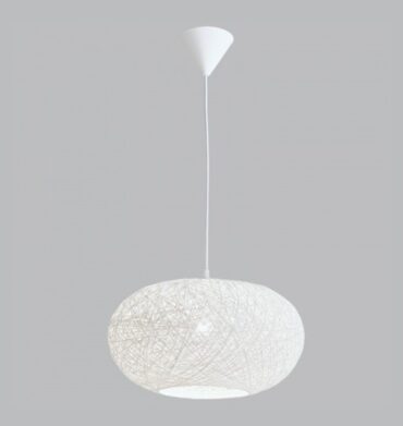 BS PEN767 White Twine Pendant