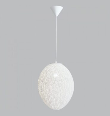 Bright Star White Twine Pendant