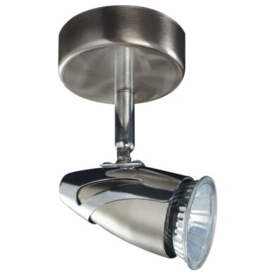 BRIGHT STAR S061/1 SATIN AND POLISHED CHROME SPOTLIGHT