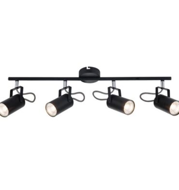 BRIGHT STAR S400/4 BLACK METAL SPOTLIGHT