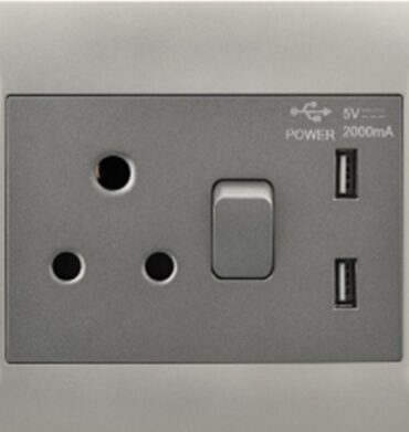 EPL353 DUO 16 AMP Plug+2 USB 5V