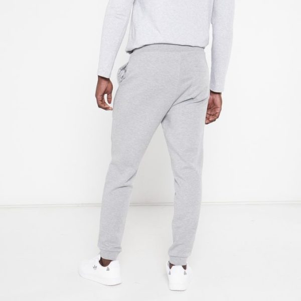 Polo Cuffed Fleece Jogger - Grey Melange - Image 2