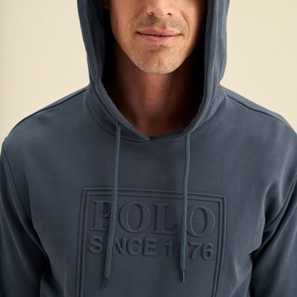 Polo Hooded Embossed Sweat