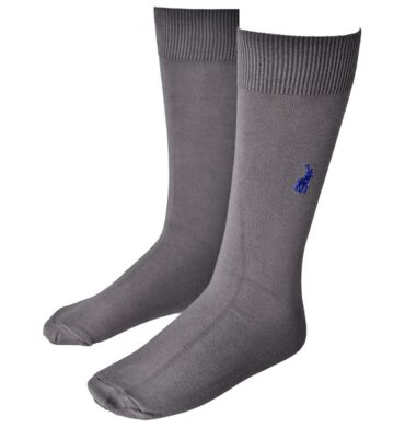 Polo Pure Cotton Men Socks - Charcoal