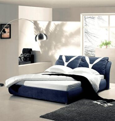 Simon Baker Suede Bed Wrap - Navy Blue