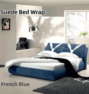 Simon Baker Suede Bed Wrap - French Blue