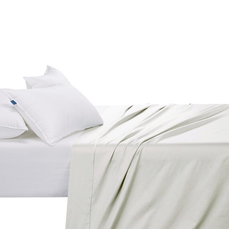 Egyptian Cotton Co 400TC Flat Sheet - Cream