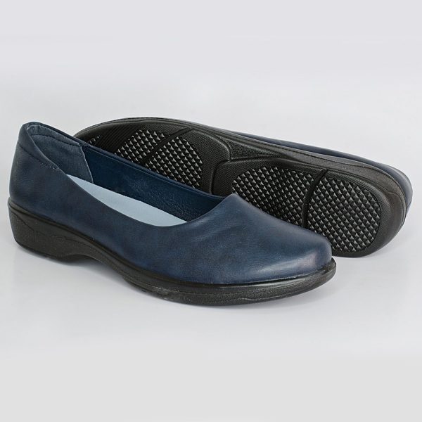 Hush Puppies Jasmine Pumps Navy Shoes - Image 4