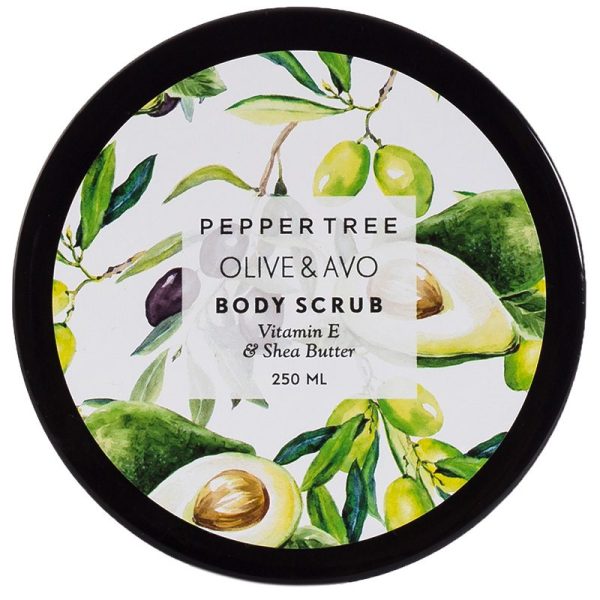 Pepper Tree Essentials Olive & Avo Body Scrub 250ml