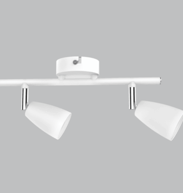 Bright Star S169/2 Matt White Chrome Spotlight