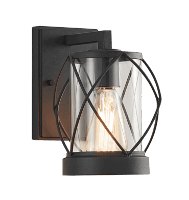 Bright Start L533 Black Metal and Clear Speckled