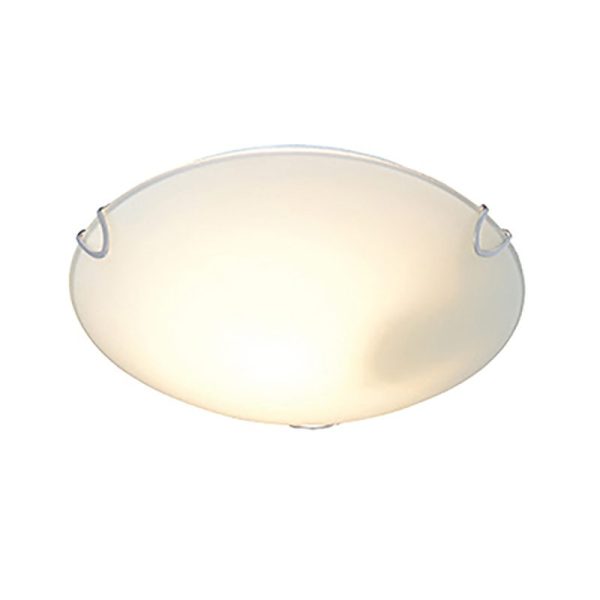 JE12 Frost Ceiling Light Chrome