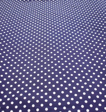 Turktex 240Cm Navy Polka Dots Fabrics