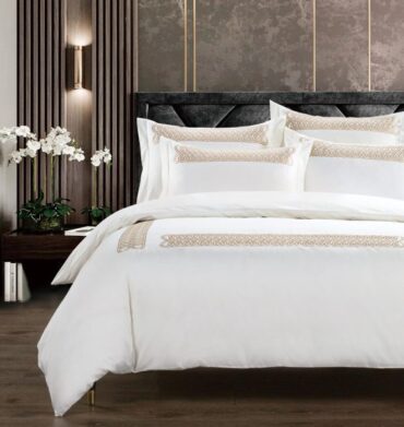 Cotton Co Embroided Ottavia D/Cover 400TC Cream