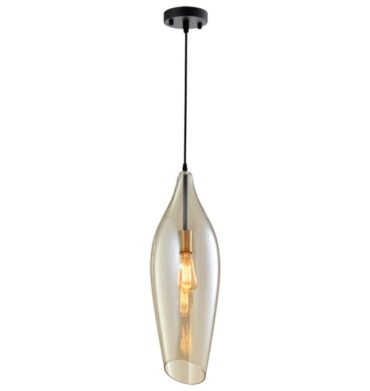 BS PEN552/1 Metal Pendant with Cognac