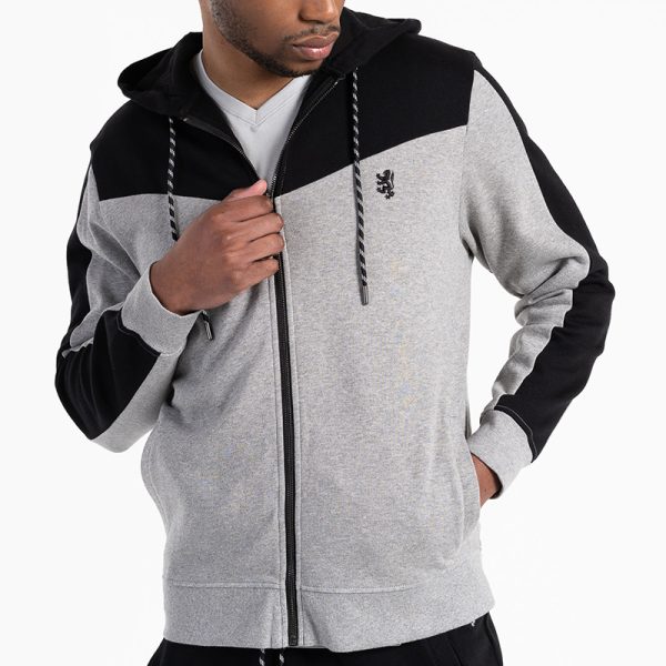 Pringle Grey Knitwear Zip Up Hoody - Image 2