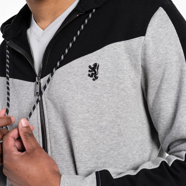 Pringle Grey Knitwear Zip Up Hoody - Image 3