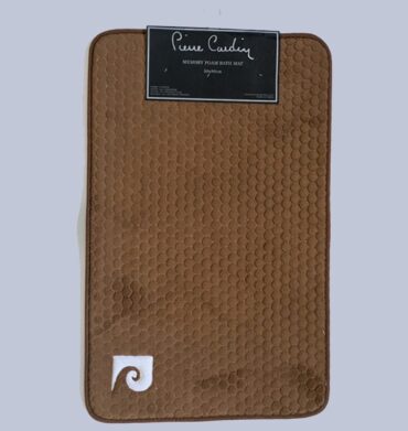 Pierre Cardin 1 Piece Memory Foam Bath Mats Chocolate