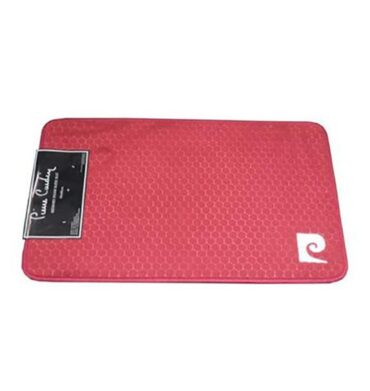 Pierre Cardin 1 Piece Memory Foam Bath Mats Red