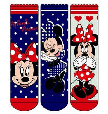 Character Group 3 Minnie Mouse Socks 6 - 8