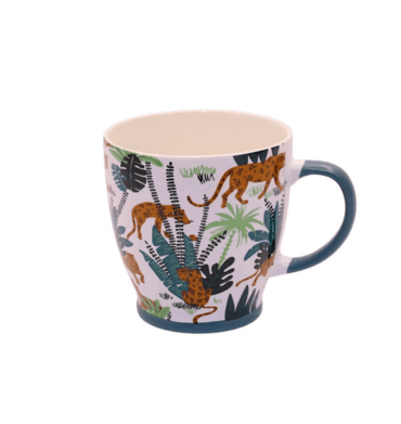 Leopards and Ferns Ceramic Mug BPM4741AR57C