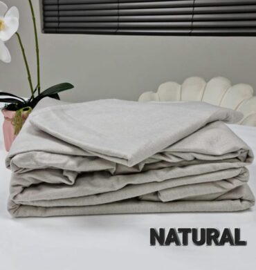 Simon Baker Cotton Flannel Sheet Set - Natural