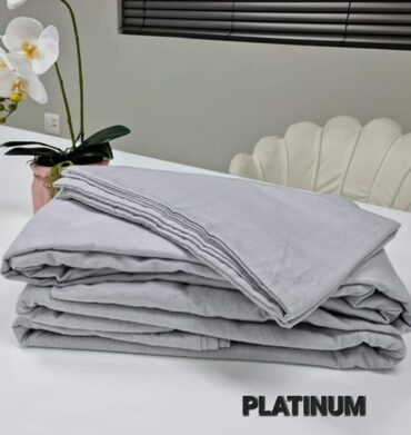Simon Baker Cotton Flannel Sheet Set - Platinum