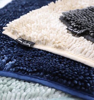 Pierre Cardin Lurex Bobble Shimmer Bath Mats