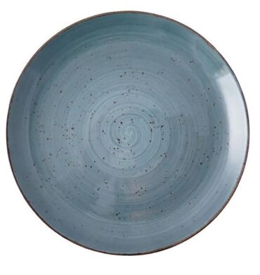 Continental Homeware Rustic Blue Coupe Plate 19cm