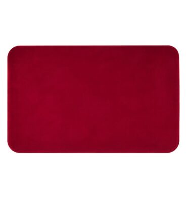 Waltex 1Piece Memories Foam Plain Mat Cherry