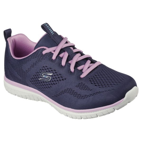 Skechers Virtue Kind-Favor Navy/Lavender Shoes - Image 2