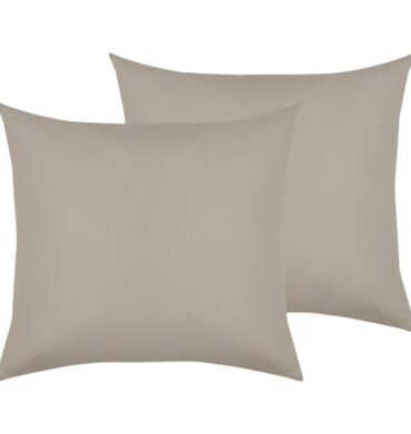 F. Linen 144TC Conti. Polycotton P.Case - Stone