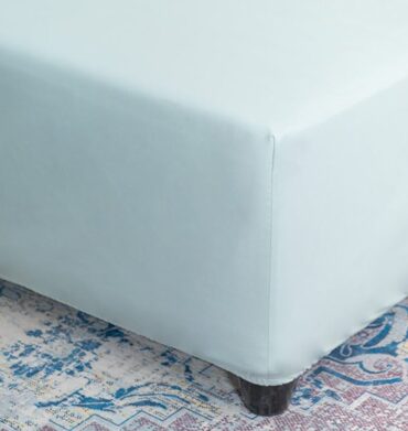 144TC Polycotton Fitted Sheet - Duck Egg