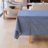 Linen House Revana Chambray Navy Tablecloth