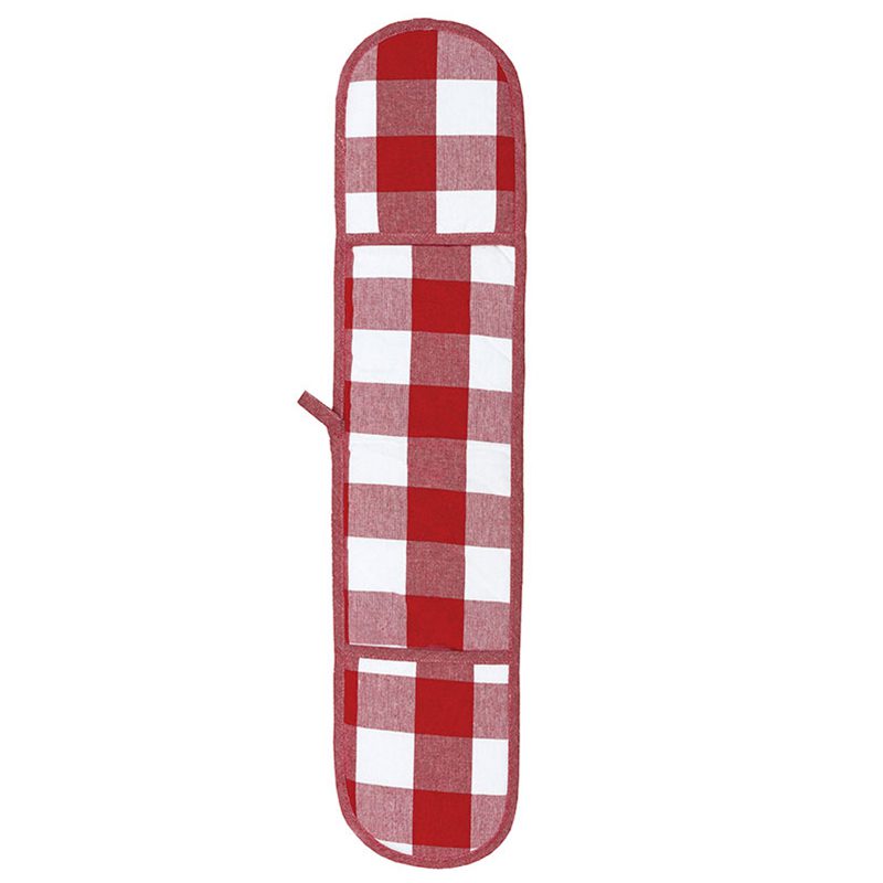 Revana Check Red Double Oven Glove