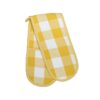 Linen House Revana Check Yellow Double Oven Glove