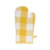 Linen House Revana Check Yellow Oven Mitt Glove
