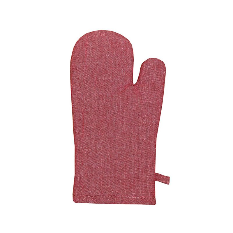 Linen House Revana Chambray Red Oven Mitt Glove