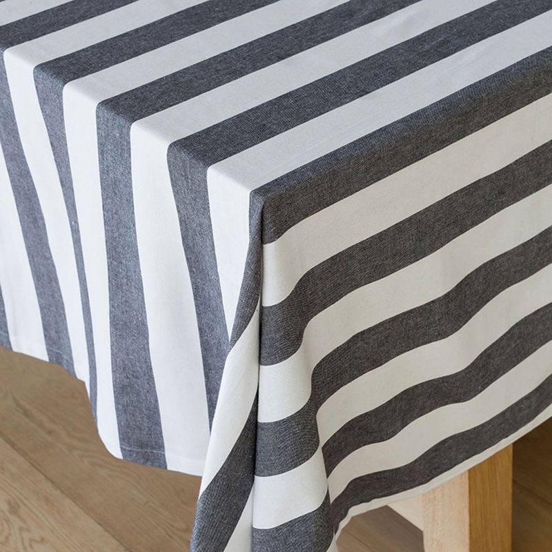 Linen House | Linen House Revana Stripe Black Tablecloth | Metro Menlyn