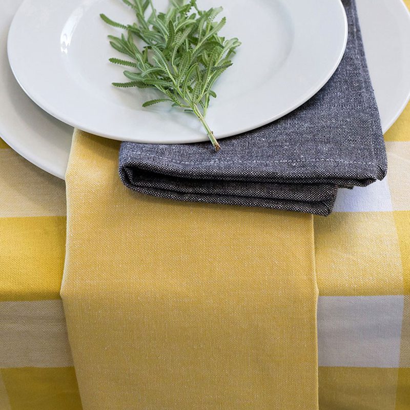 Revana Stripe Yellow Tablecloth