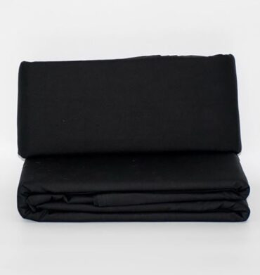 Forever Linen 144TC Polycotton Flat Sheet - Black