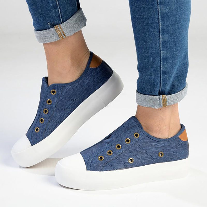 Denim hotsell canvas sneakers