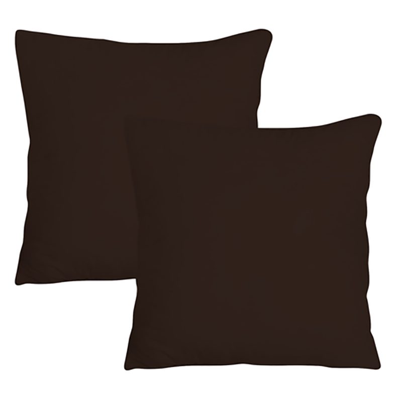 F. Linen 144TC Conti. Polycotton P.Case - Choco