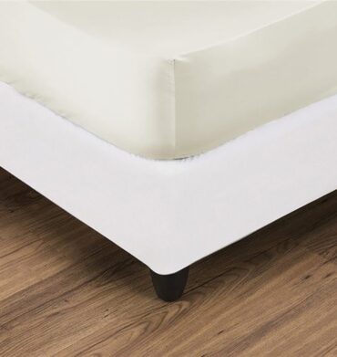 Forever Linen 144TC Polycotton F/Sheet - Cream