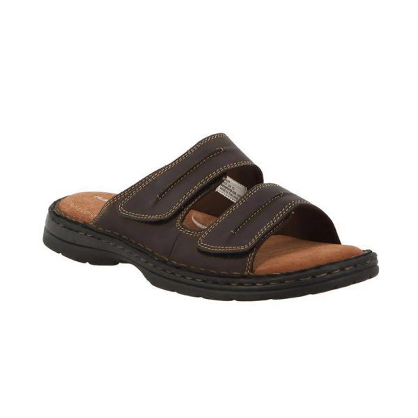 Hush Puppies Adair Crazy Horse Leather Sandal Brown