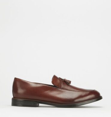 Bata Ambassador Moccassin Tassle Formal Shoes Brown